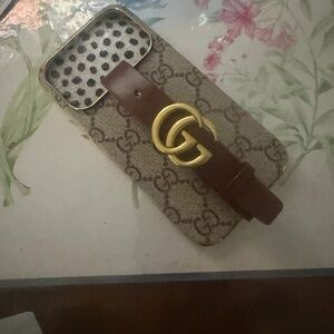 Luxury Brown and Gold Phone Case